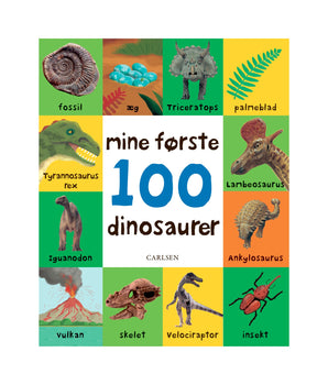Børnebog - Mine første 100 Dinosaurer.