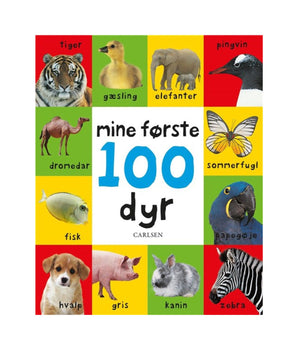 Børnebog - Mine første 100 Dyr.