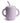 Mushie silikone kop med sugerør - soft lilac