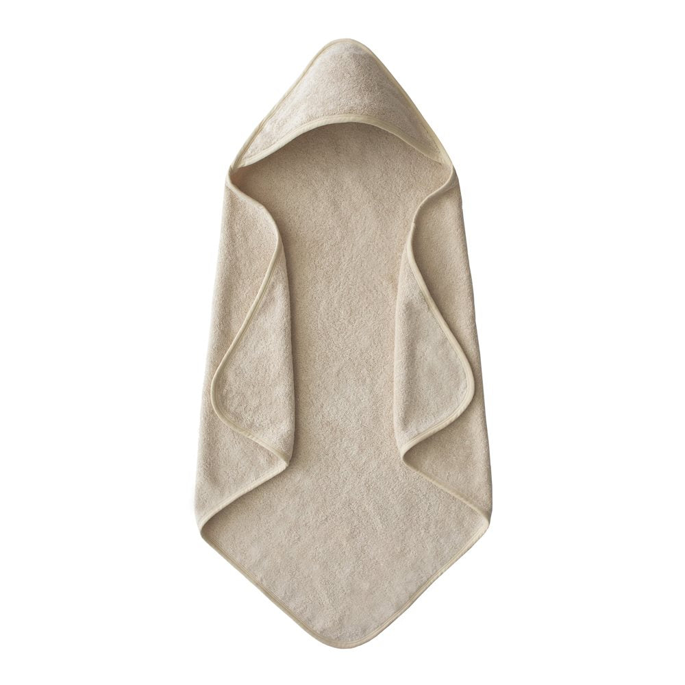 Mushie badehåndklæde med hætte - fog 